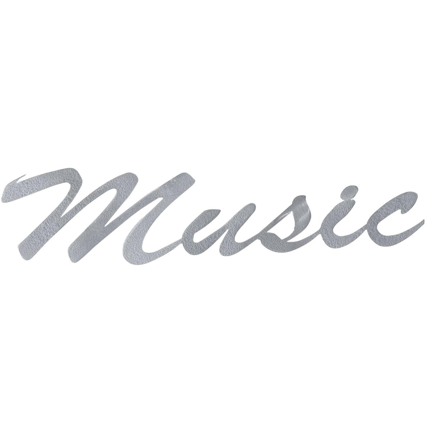 Music Word Metal Decor