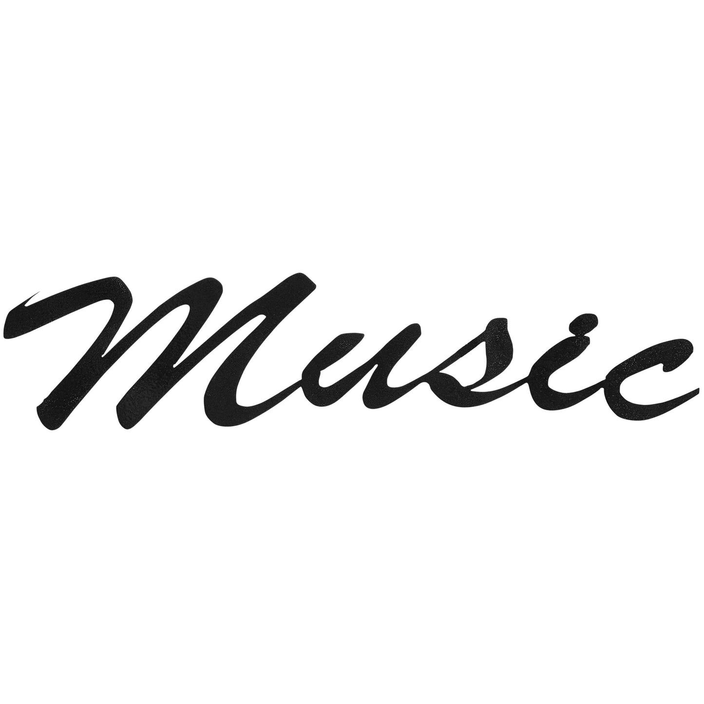 Music Word Metal Decor