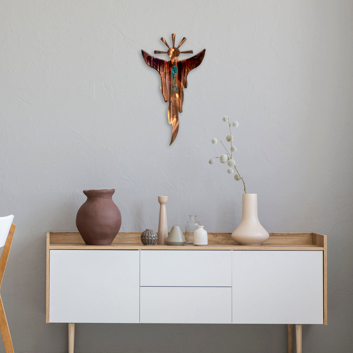 Smoke Spirit Metallic Wall Art - Shield Design