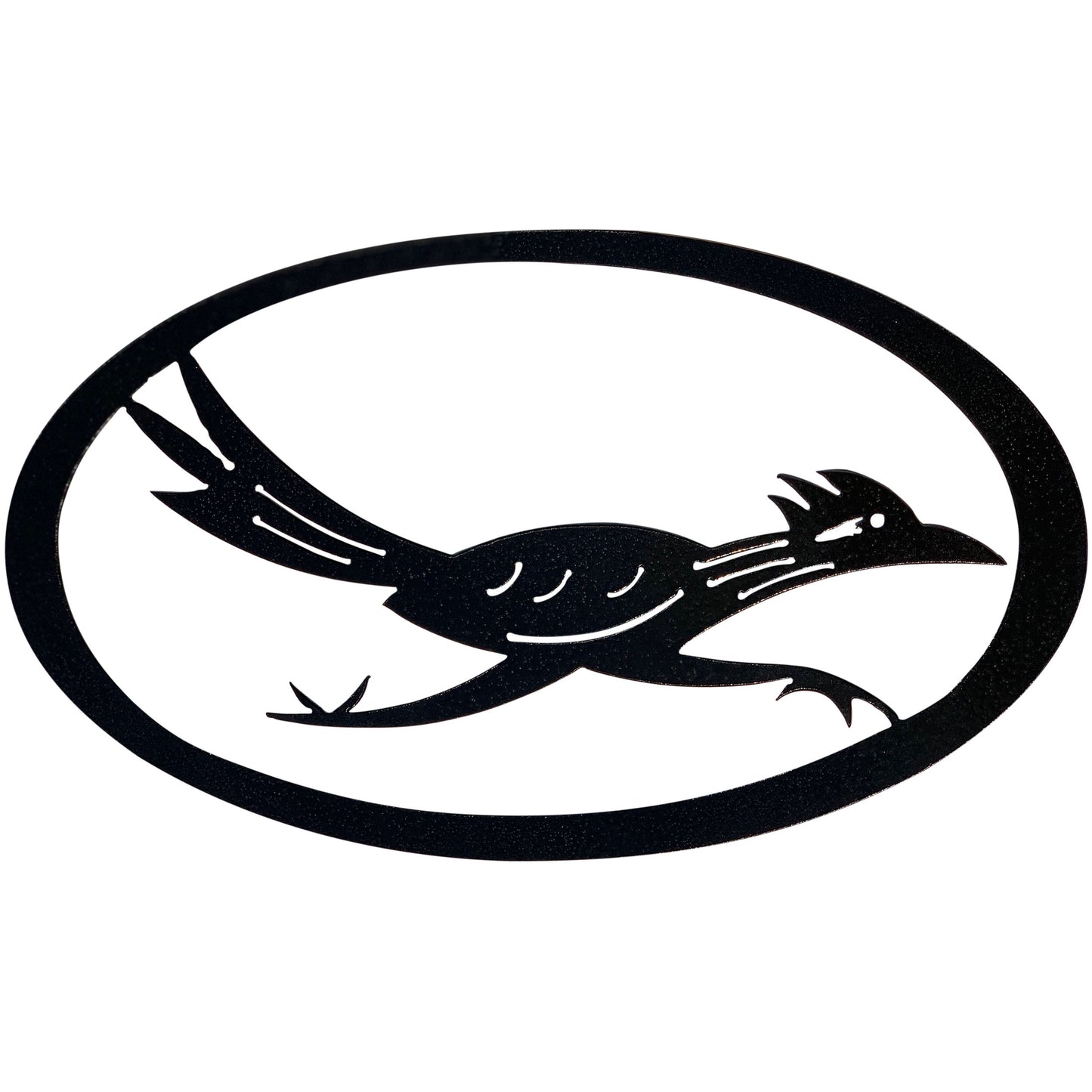 Road Runner Oval Metal Wall Decor