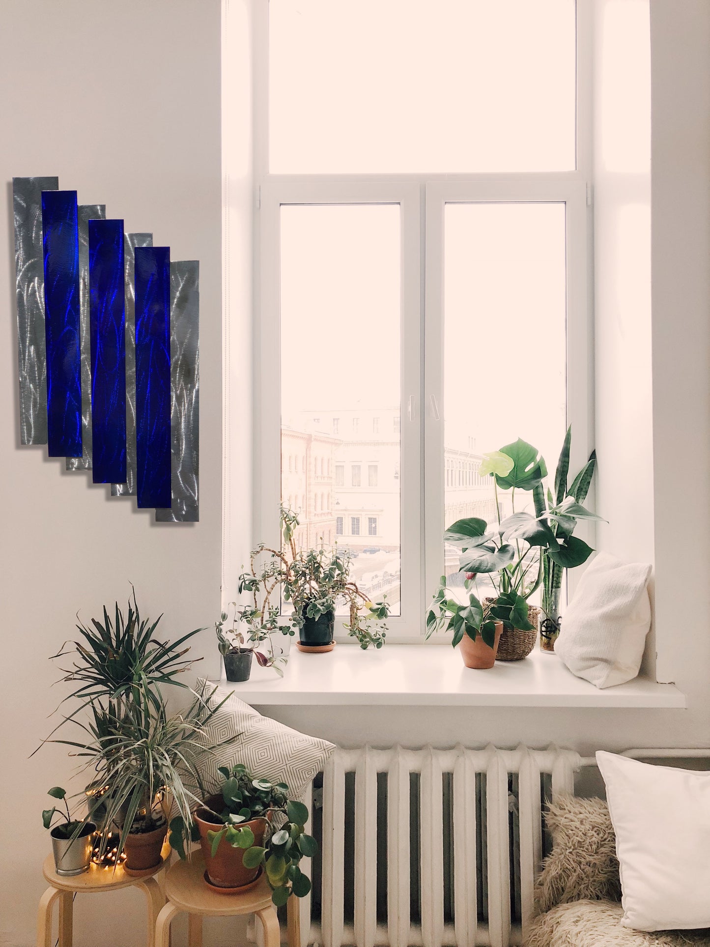 Stairs, Geometric Metal Wall Decor