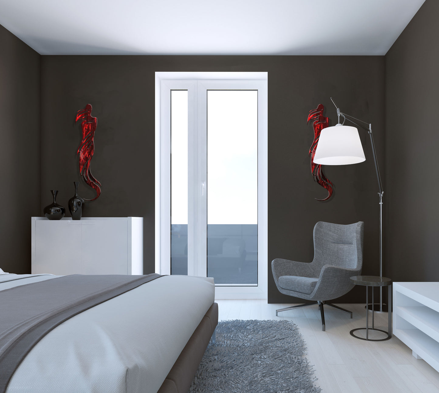 Calypso, Bold Colored Whimsical Metal Wall Decor