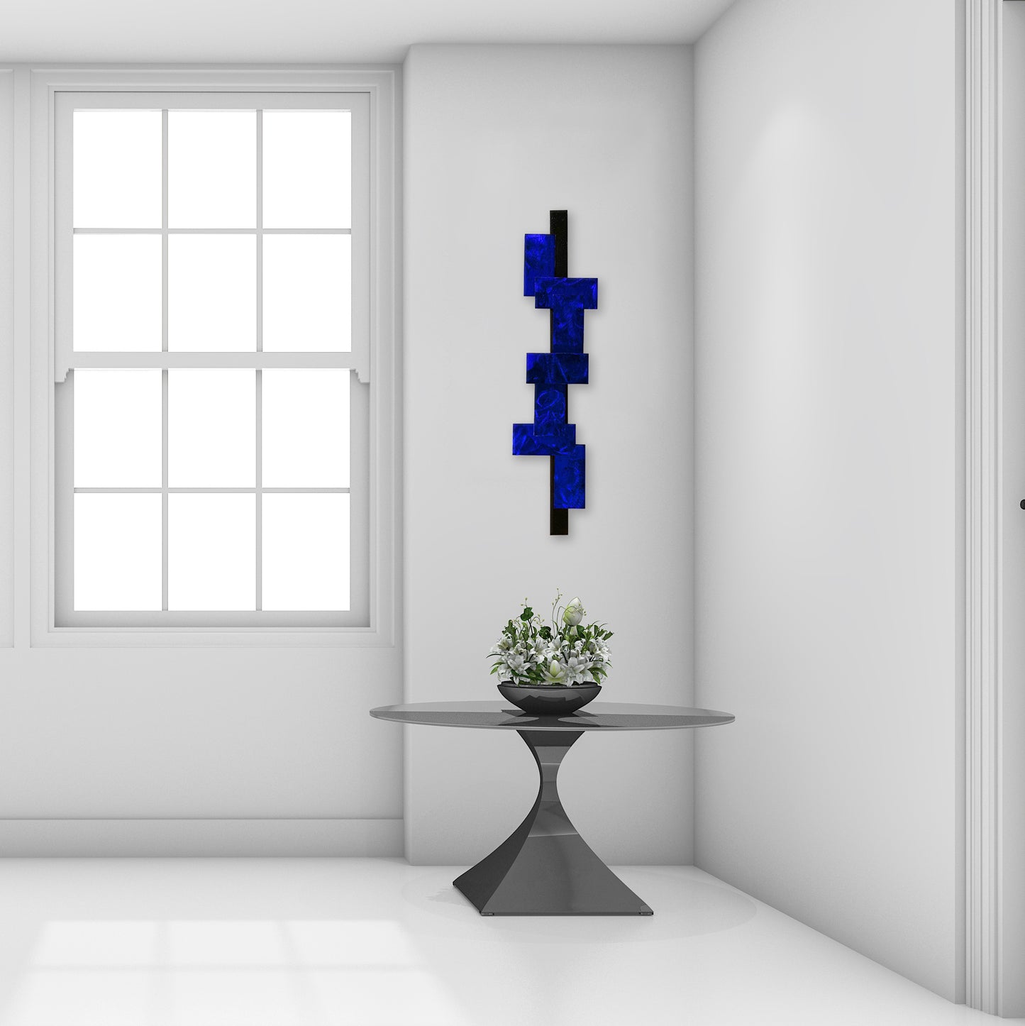 Brick Stix Contemporary Metal Wall Piece , 9 x 36" | Artistic Geometric Patterns | Proudly Made in USA | Adaptable Mounting Options