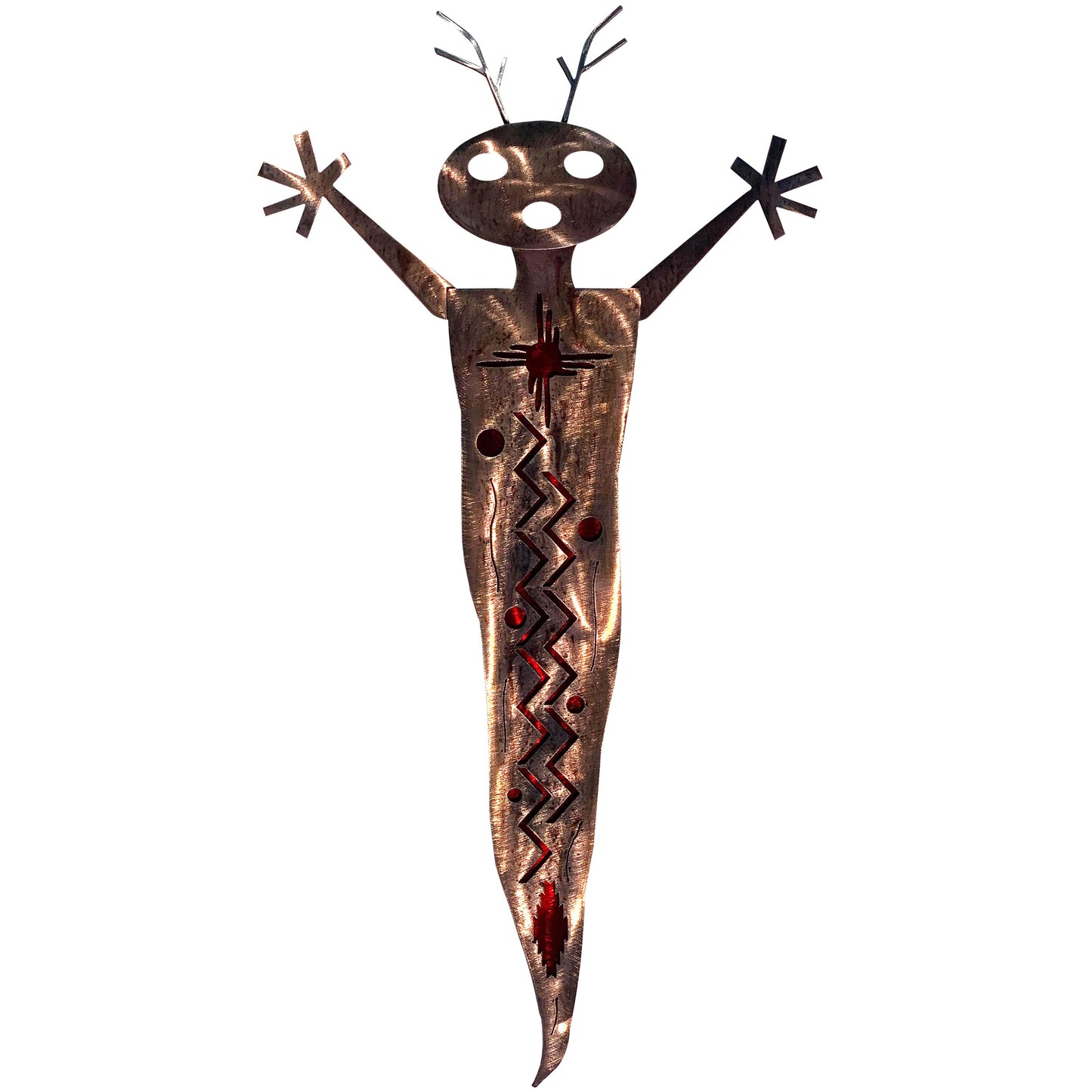 Alien Shaman, Dual-Layered Metal Wall Art