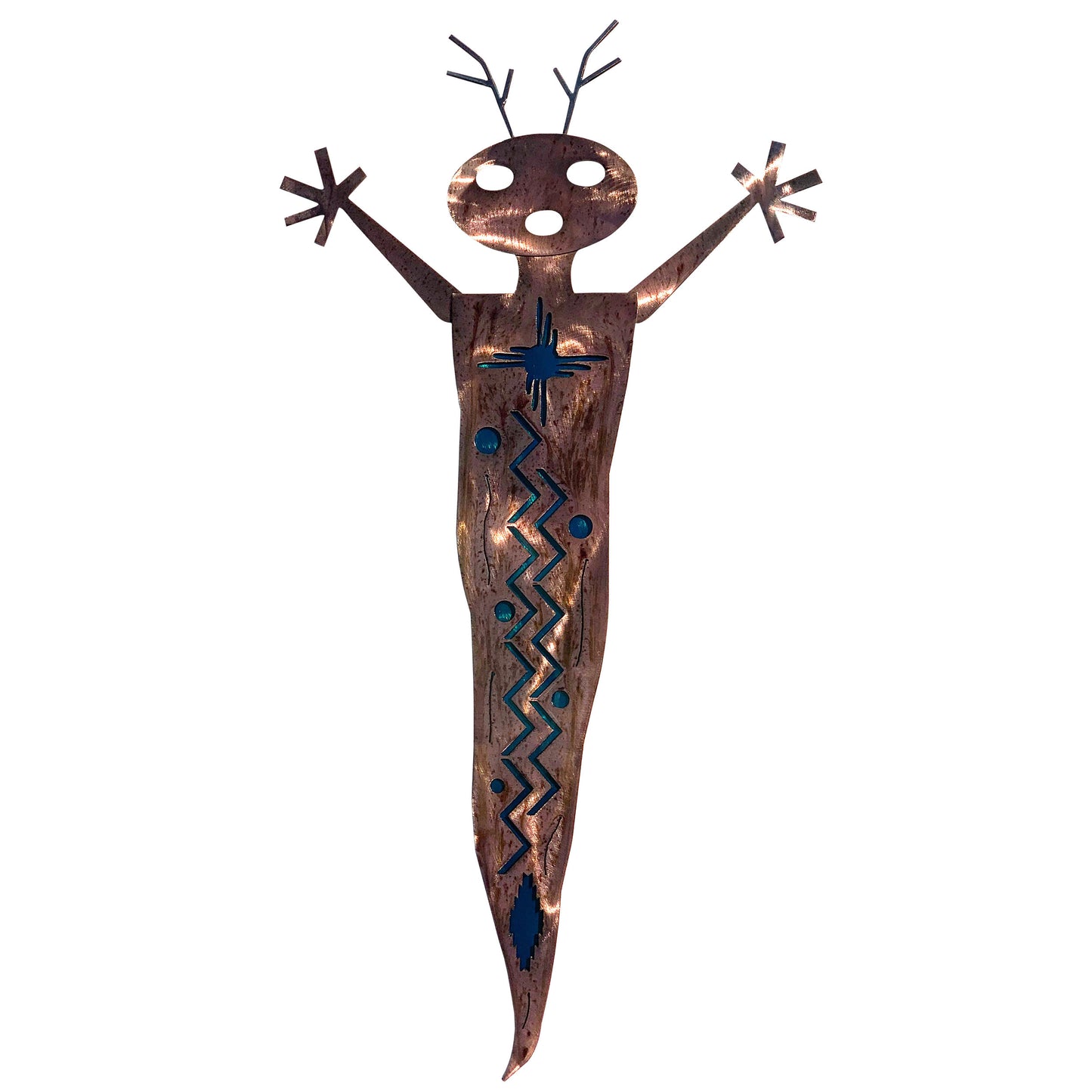 Alien Shaman, Dual-Layered Metal Wall Art