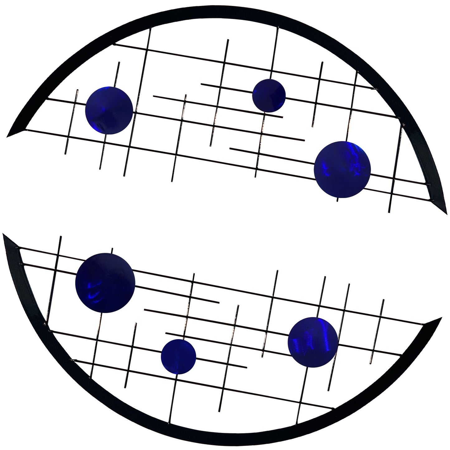 Arcs 2-Piece Metal Wall Decor Set with Interchangeable Discs