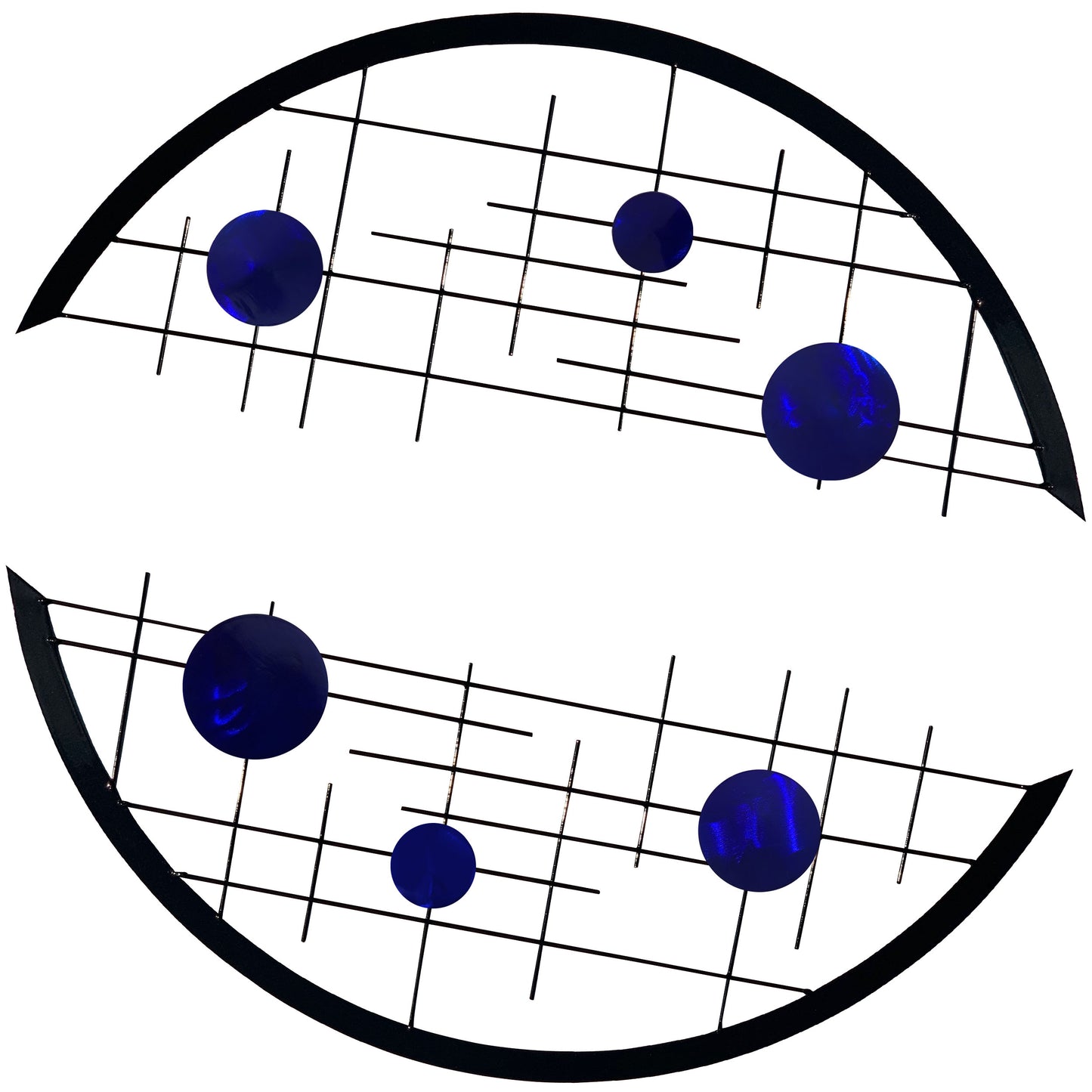 Arcs 2-Piece Metal Wall Decor Set with Interchangeable Discs