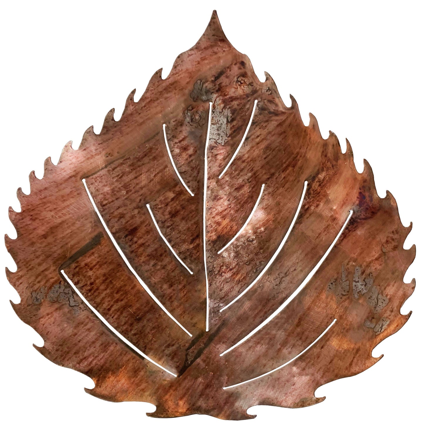 Leaf Sculpture Metal Wall or Table Decor