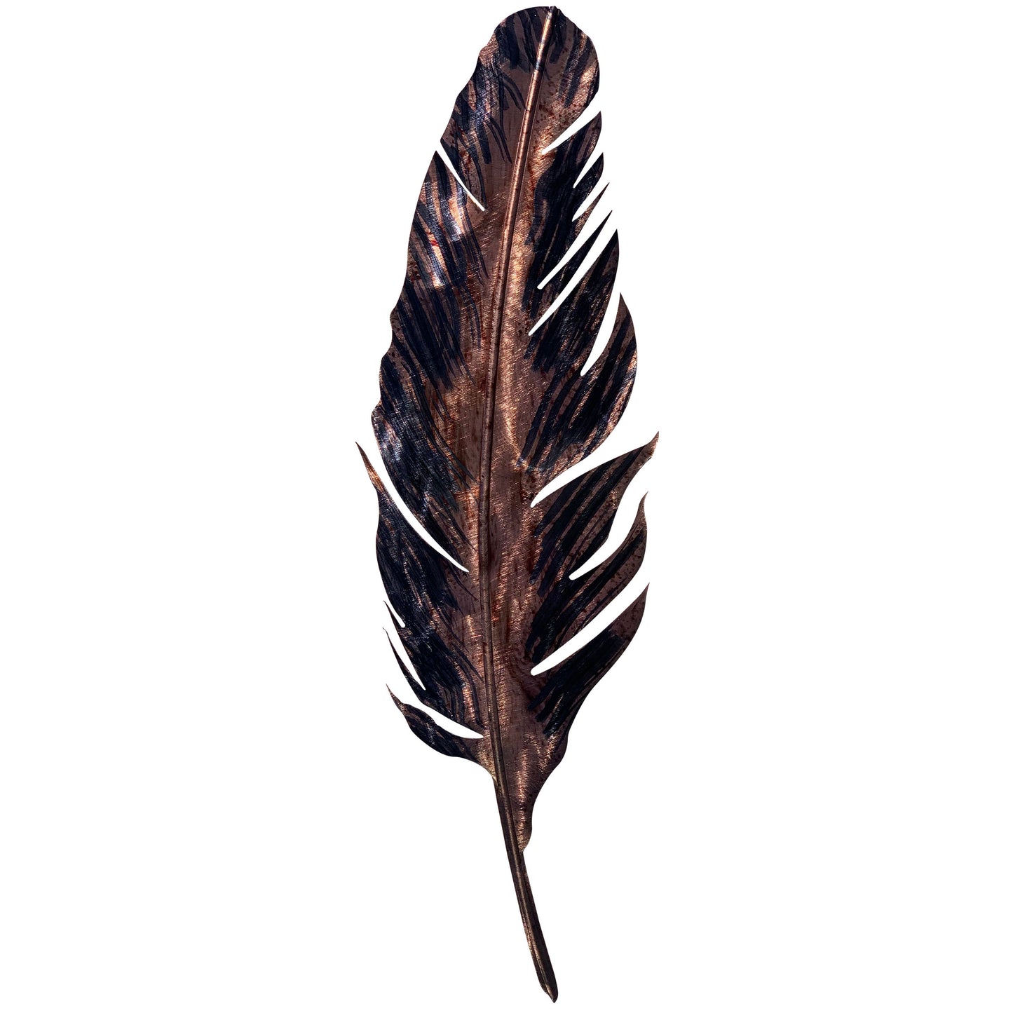 Feather Metal Wall Decor