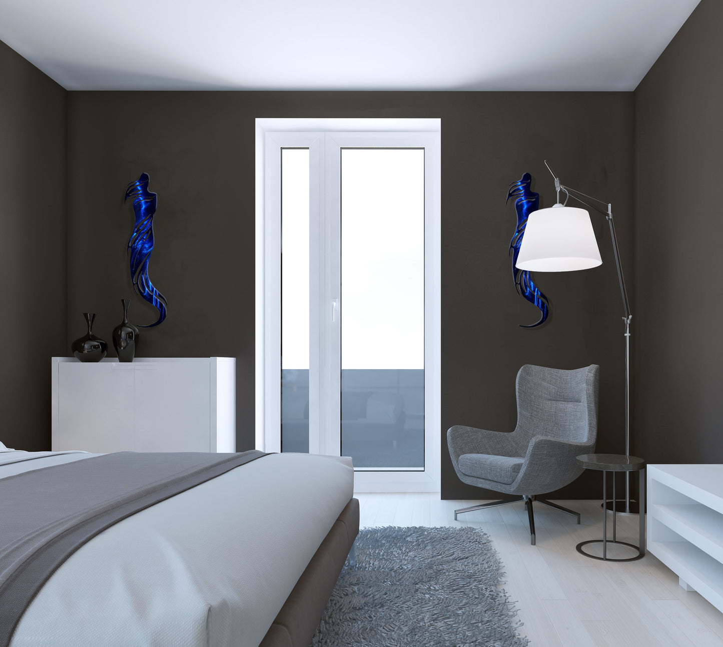Calypso, Bold Colored Whimsical Metal Wall Decor