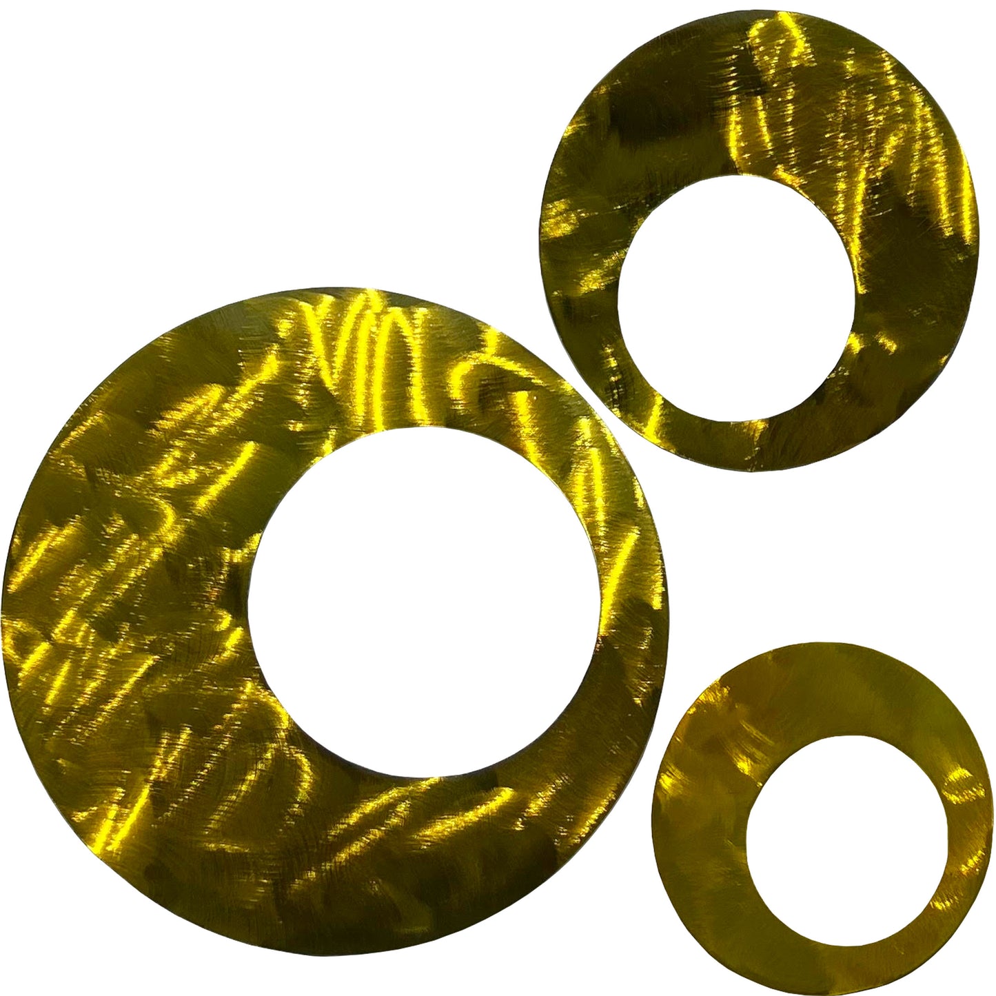 Contemporary Circles Metal Wall Decor - 3 Piece set