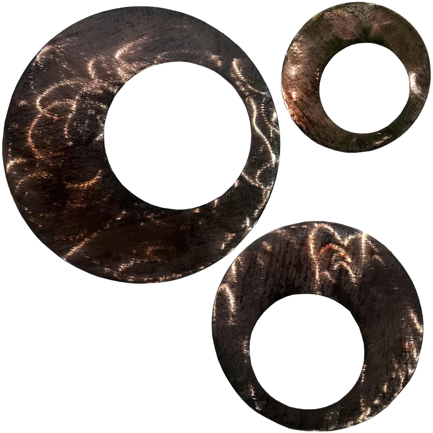 Contemporary Circles Metal Wall Decor - 3 Piece set
