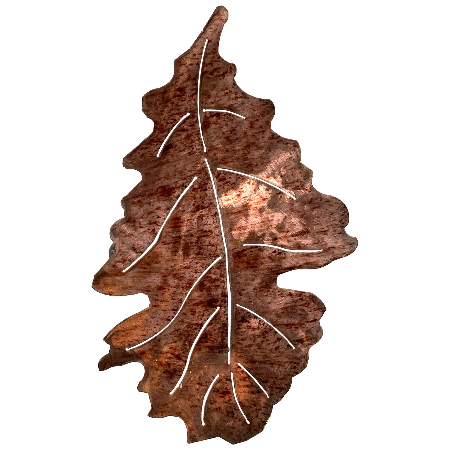 Leaf Sculpture Metal Wall or Table Decor