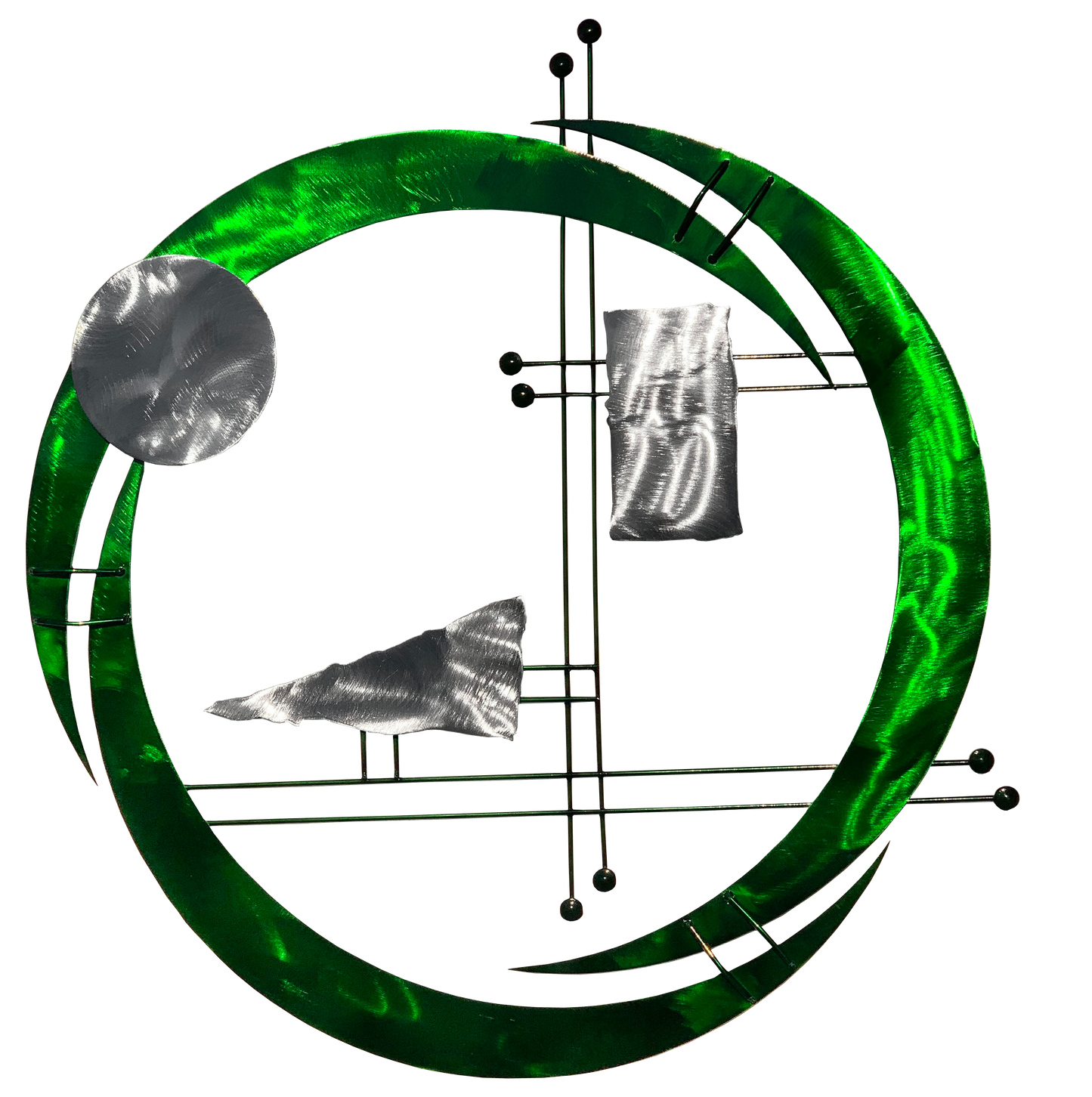 Reverse Swirl Metal Wall Art
