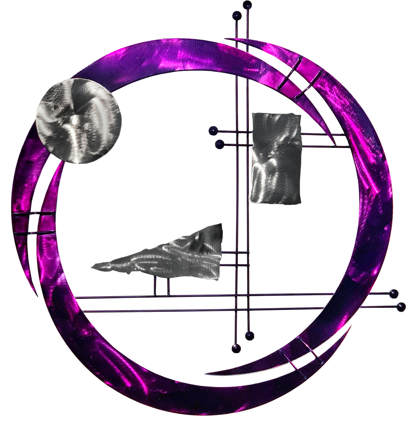 Reverse Swirl Metal Wall Art