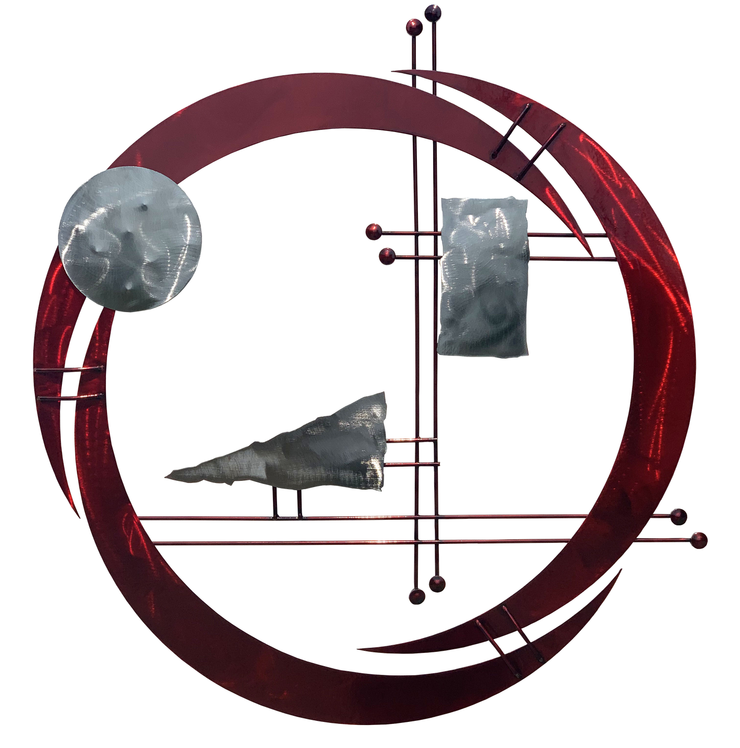 Reverse Swirl Metal Wall Art