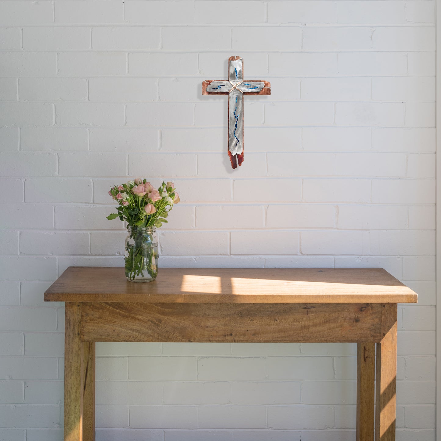 Rustic Elegance Cross Wall Art