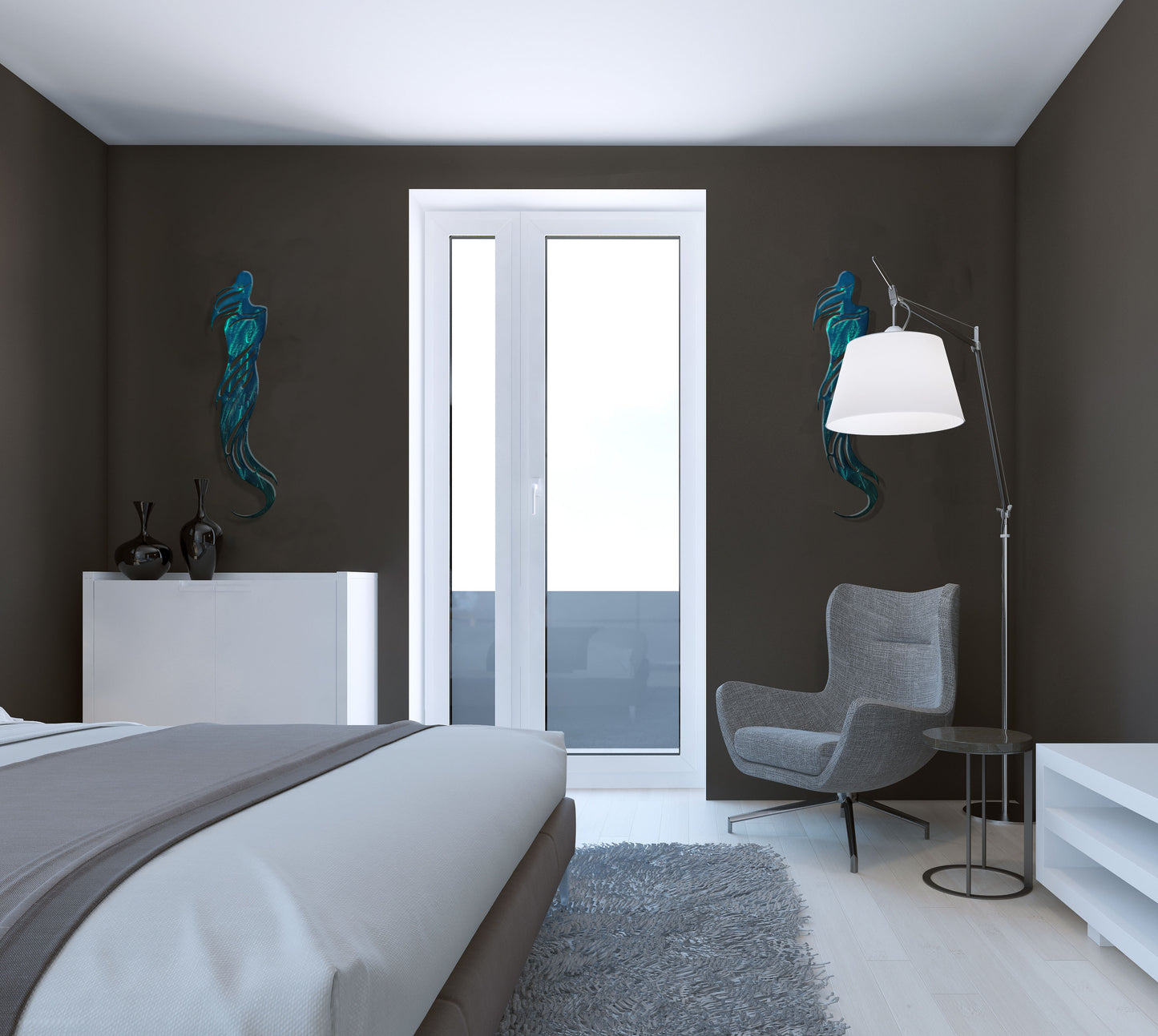 Calypso, Bold Colored Whimsical Metal Wall Decor