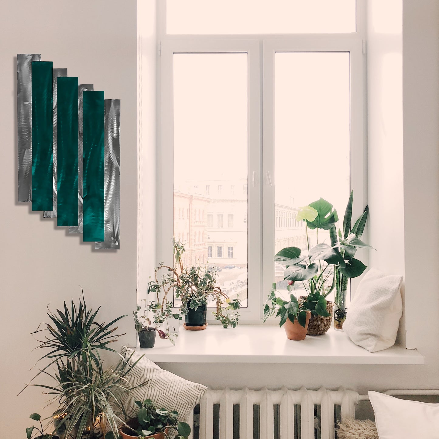 Stairs, Geometric Metal Wall Decor