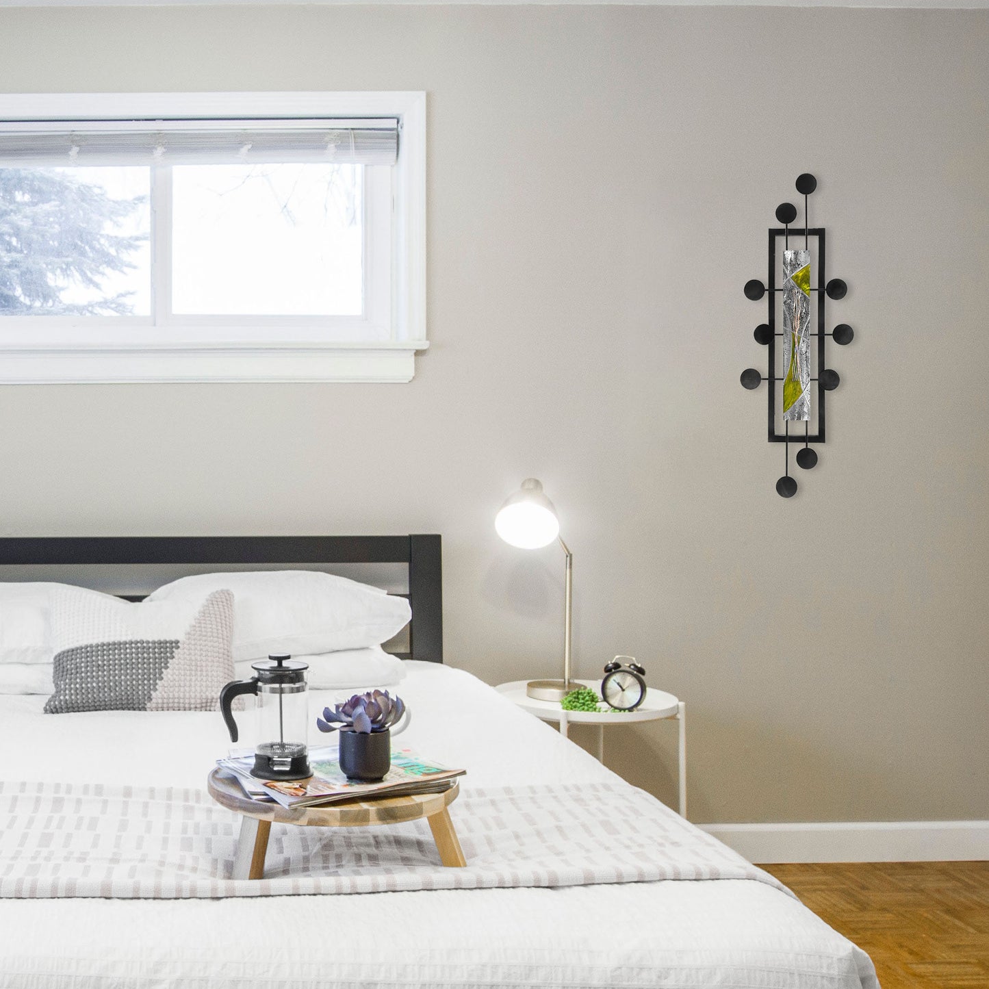 Space Hub Geometric Metal Wall Decor