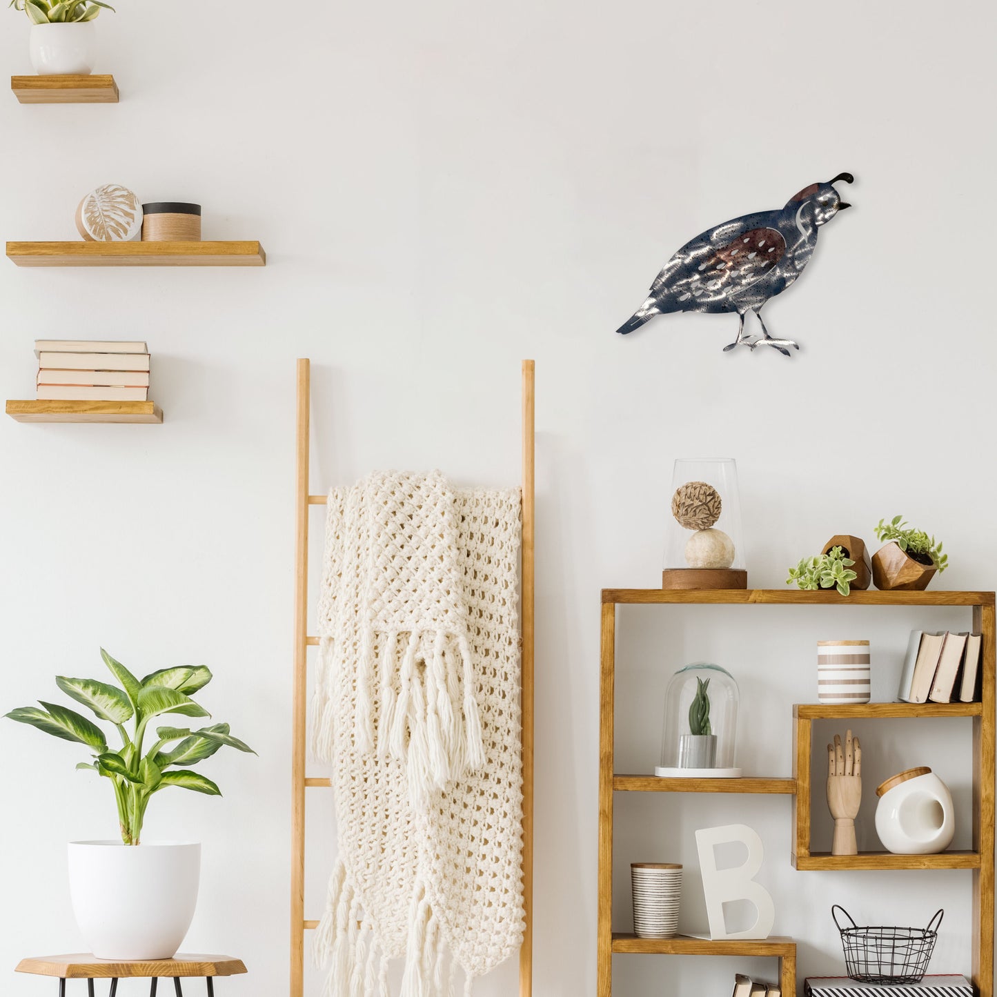 Quail Themed Wildlife Metal Wall Art