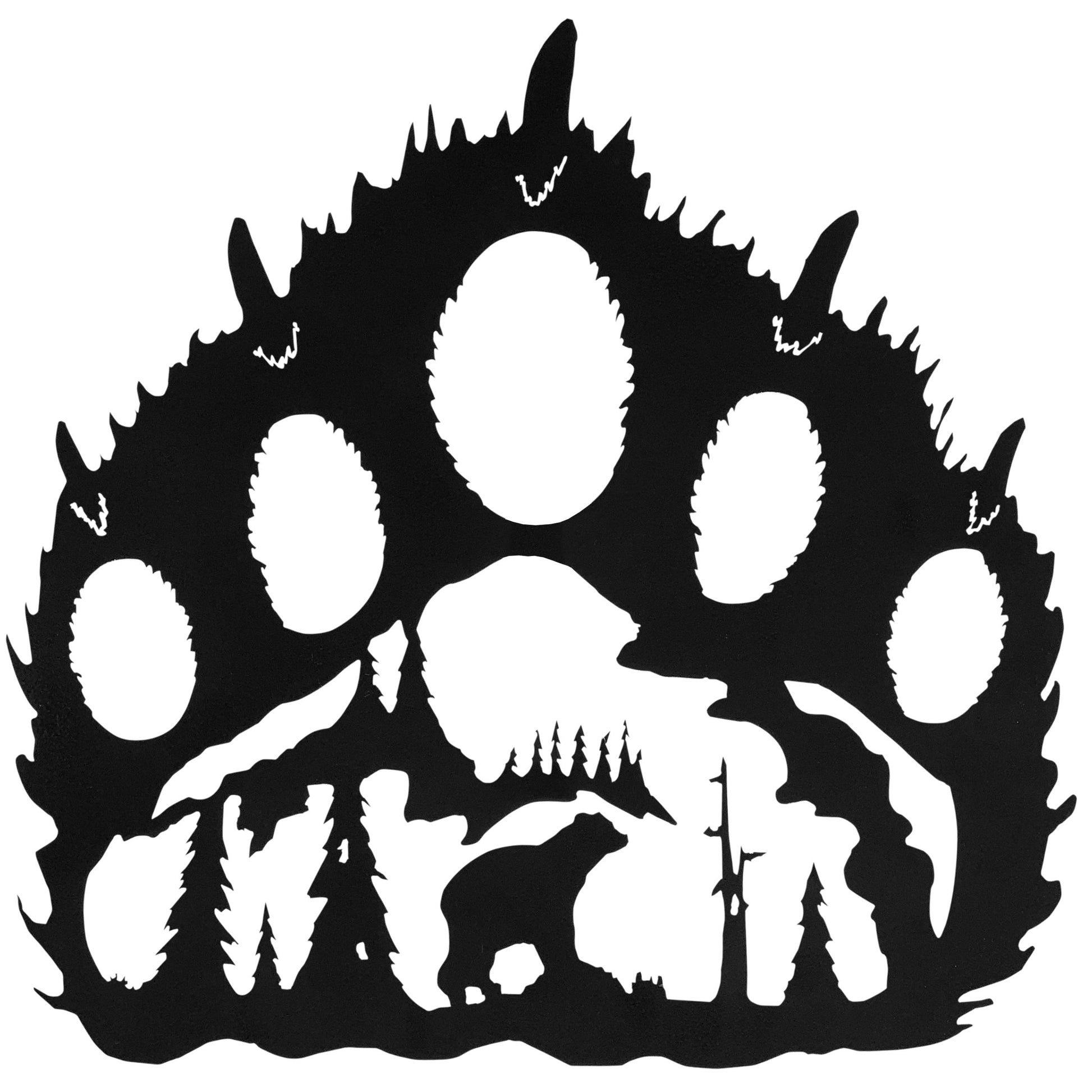 bear-paw-with-bear-scene-hammered-black