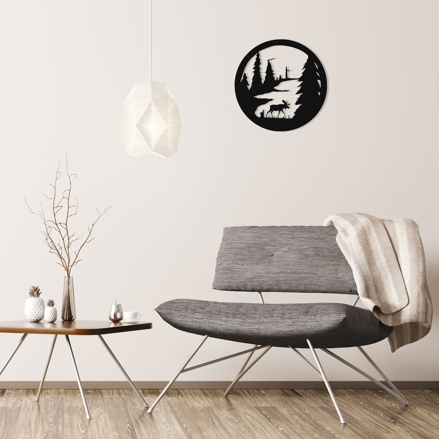black-moose-circle-over-gray-chair