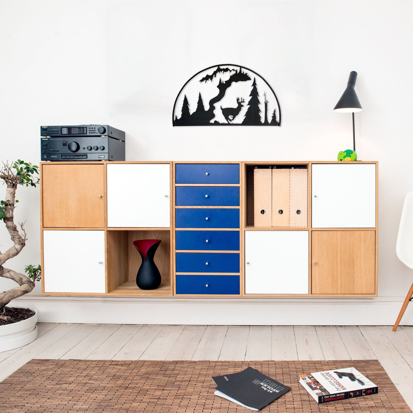 black-running-deer-hoop-over-furniture