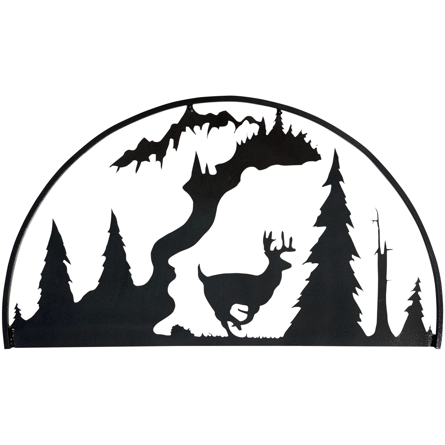 hoop-running-deer-hammered-black