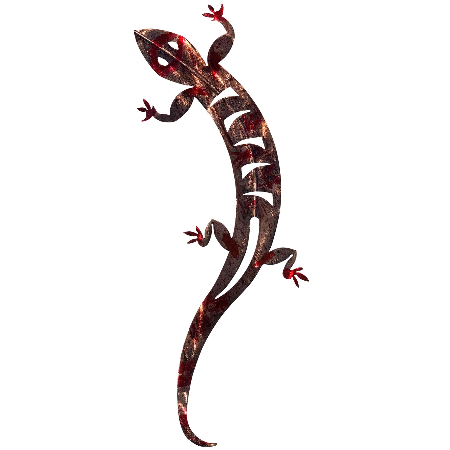 Handcrafted Lizard Metal Wall Art