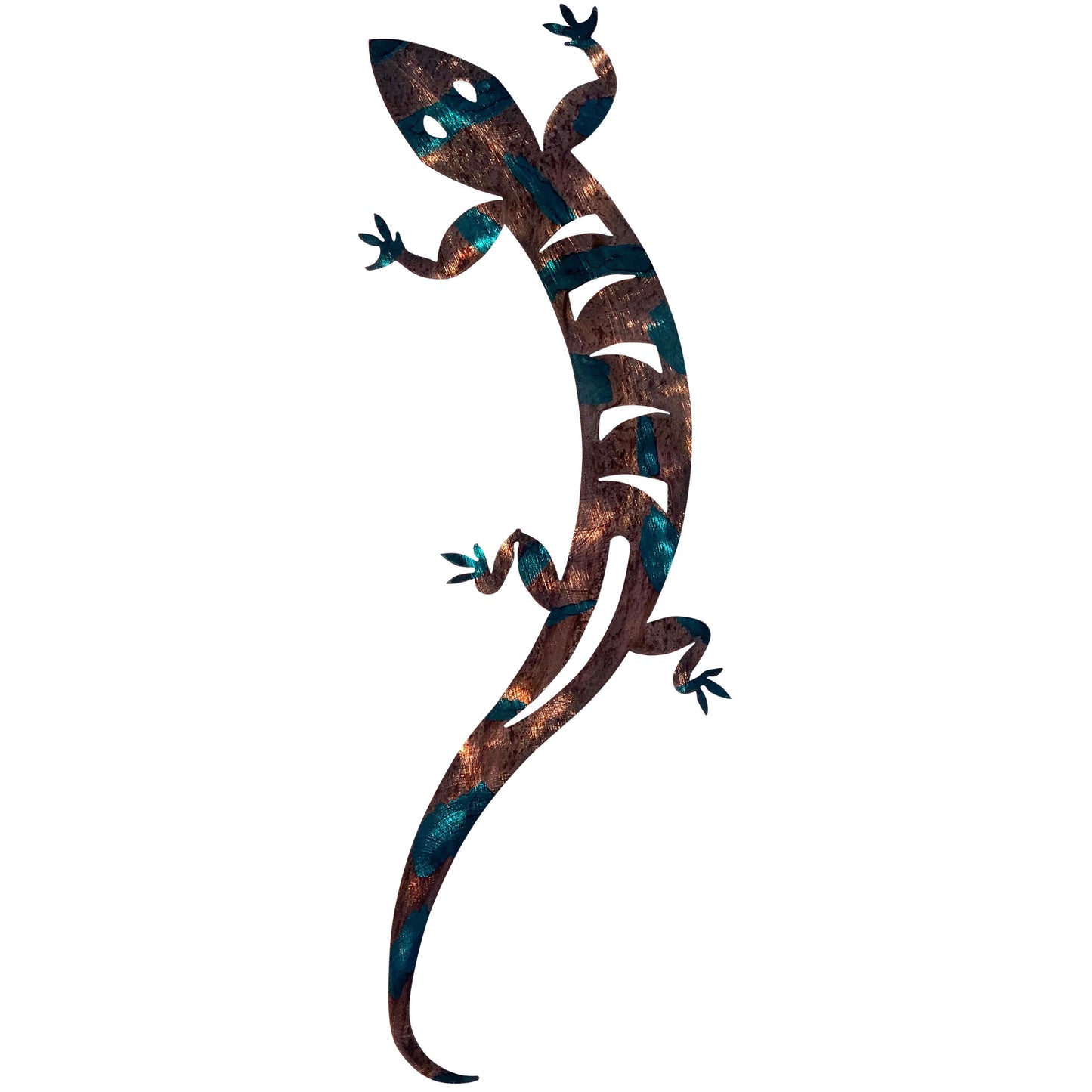 Handcrafted Lizard Metal Wall Art