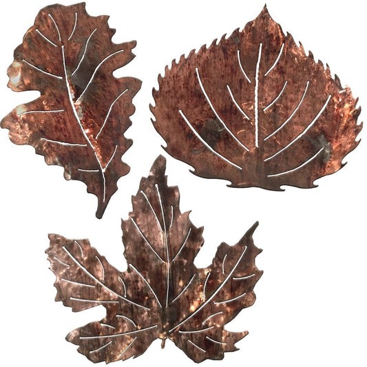 Leaf Sculpture Metal Wall or Table Decor