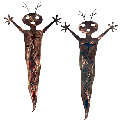 Alien Shaman, Dual-Layered Metal Wall Art