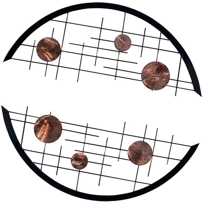 Arcs 2-Piece Metal Wall Decor Set with Interchangeable Discs