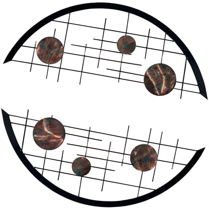Arcs 2-Piece Metal Wall Decor Set with Interchangeable Discs