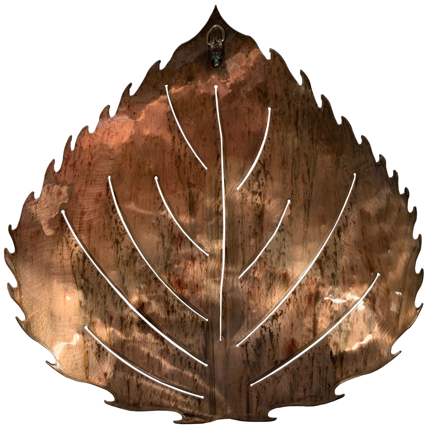 Leaf Sculpture Metal Wall or Table Decor