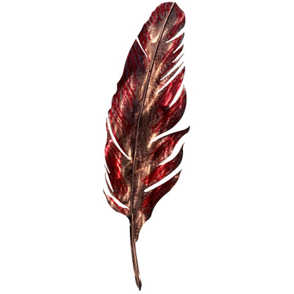 Feather Metal Wall Decor