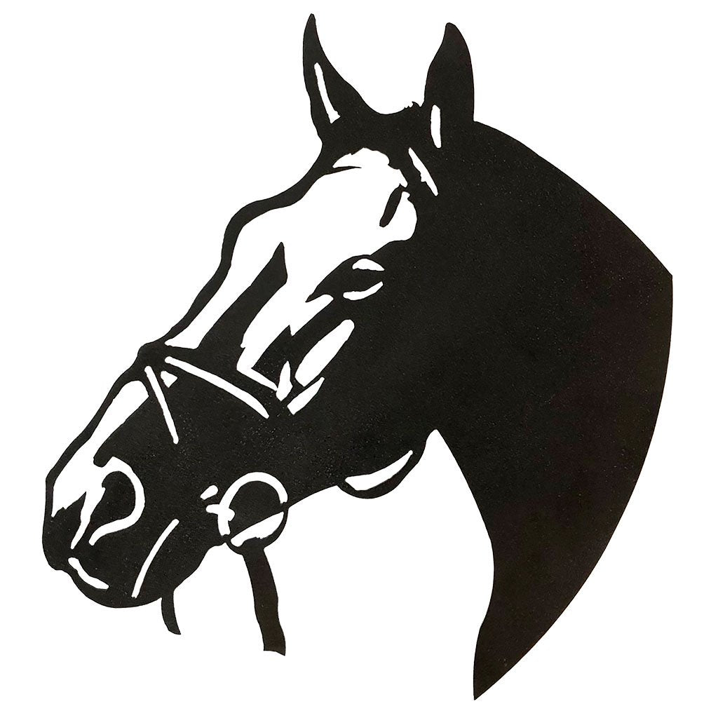 Horse Head Metal Silhouette Wall Art