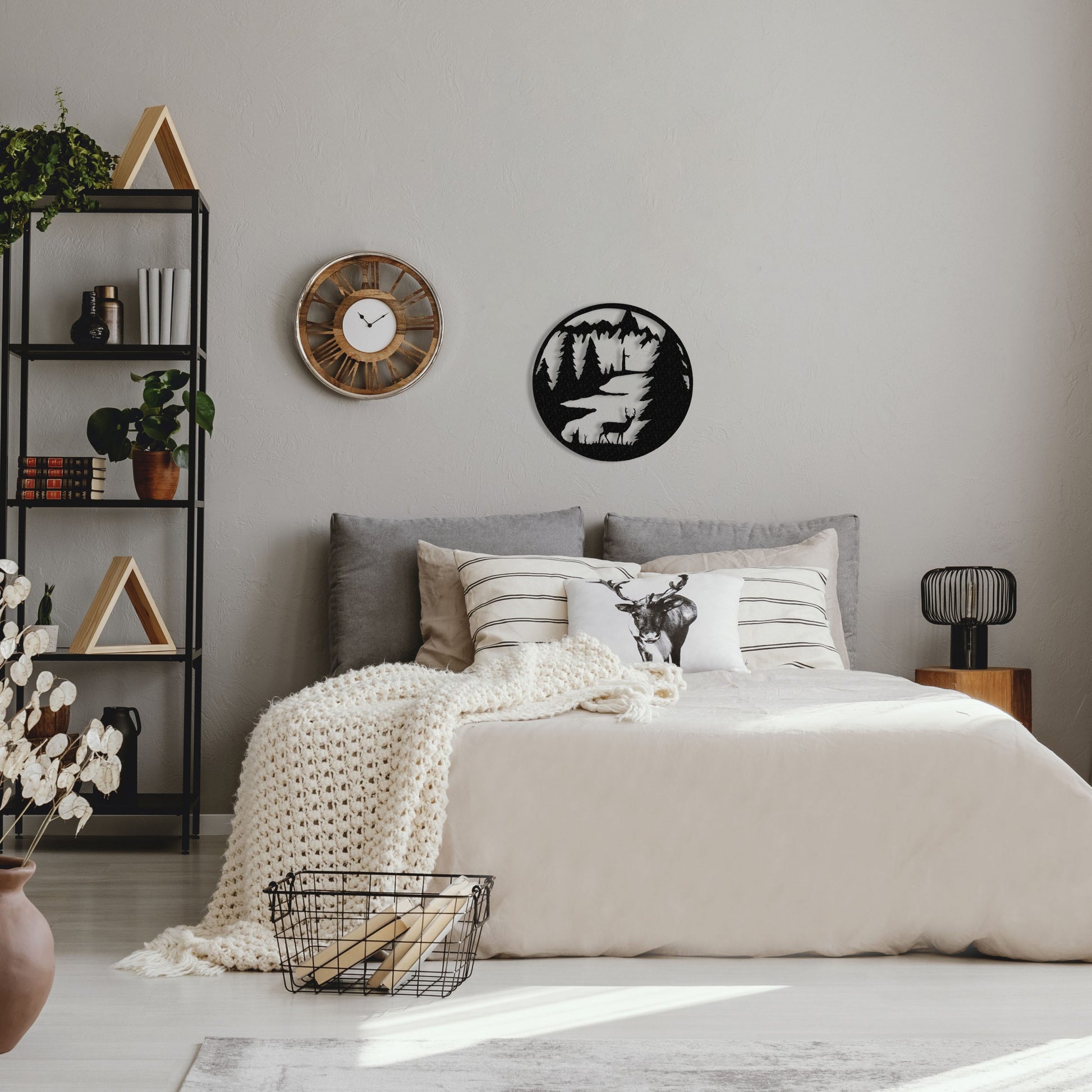black-standing-deer-circle-over-bed-scaled-1